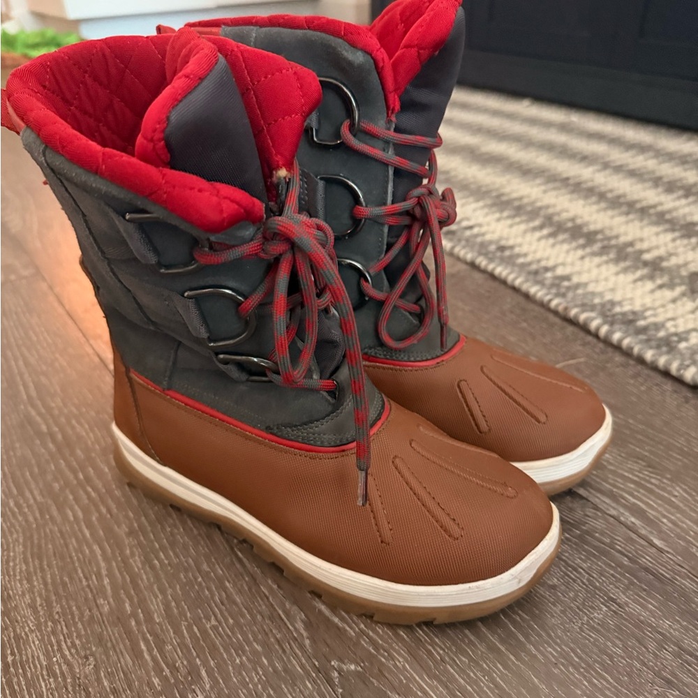 Aldo Red and Brown Winter Boots